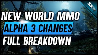 Amazon's ❄️NEW WORLD MMO ALPHA 3 CHANGES BREAKDOWN  (Combat, Equipment & Crafting, Attributes)