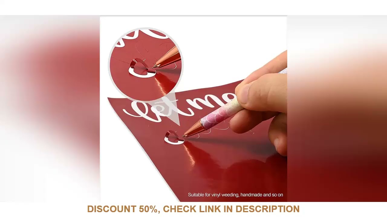 4X Air Release Pen Tool Pin Pen Craft Vinyl Air Release Weeding Tools For Squeegee Out Bubble HTV Cr