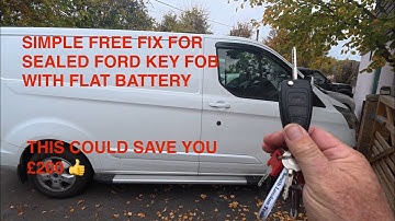 Simple Free Fix for sealed Ford Key Fob with a flat Battery