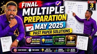 (LIVE)FINAL MULTIPLE CHOICE CLASS BEFORE CSEC MATH 2026! MAY JUNE 2025 PAST PAPER SOLUTIONS 