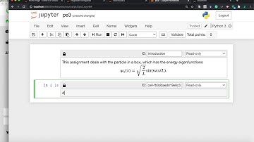 Introduction to nbgrader - launching and creating your first assignment