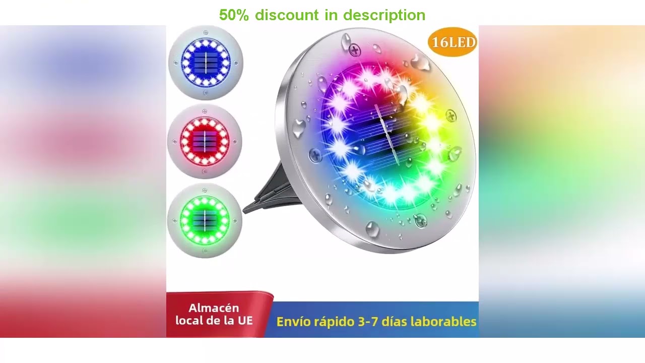 Latest Products You Must Know! 16leds Solar Ground Lights, Waterproof Outdoor Lights for Garden Y