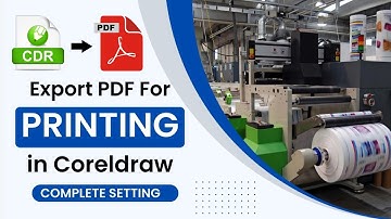 Export pdf for Printing in Coreldraw | PDF FOR CMYK PRINTING