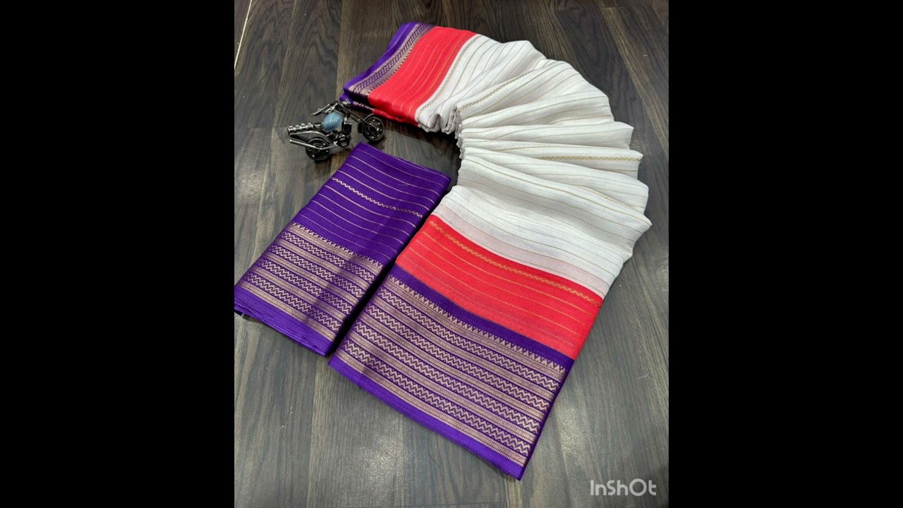 Beautiful heavy mysore silk saree with all over weaving saree❤️Subscribe 🔔