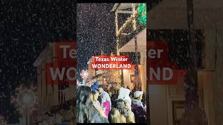❄️I really miss the snow in Texas!❄️ Fake snow in town of Boerne looks MAGICAL!❄️ #texas #snow #fun