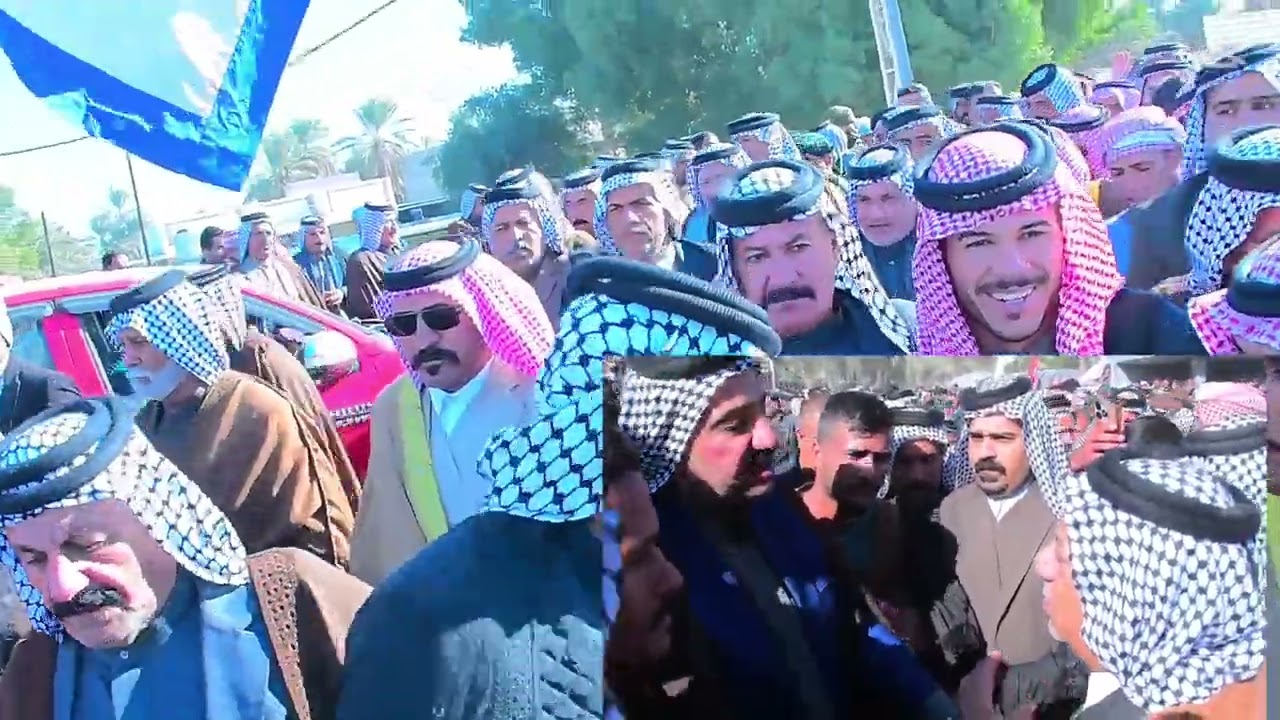 ‏قدوم جمع عشائر العويليين الشيخ عزيز ال حزام لتقديم التعازي لقبيلة الجبور بوفاة الشيخ تكليف الجبوري