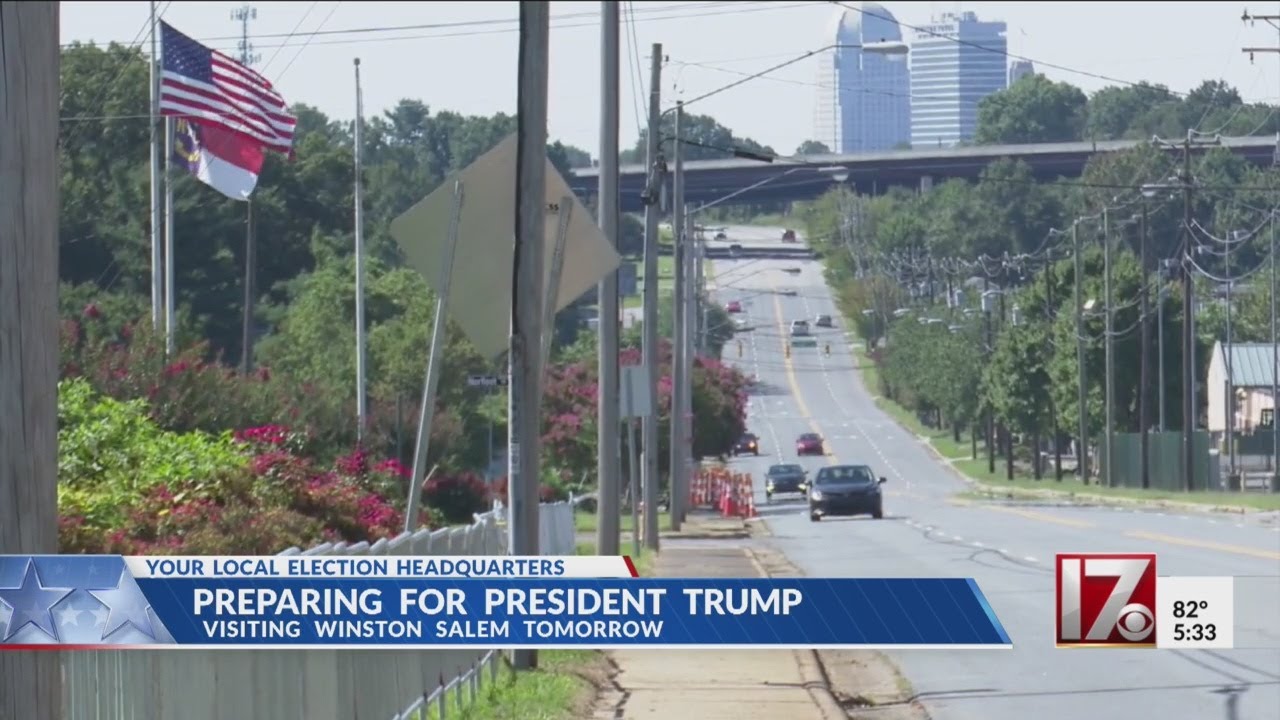 Winston-Salem gears up for visit from President Trump