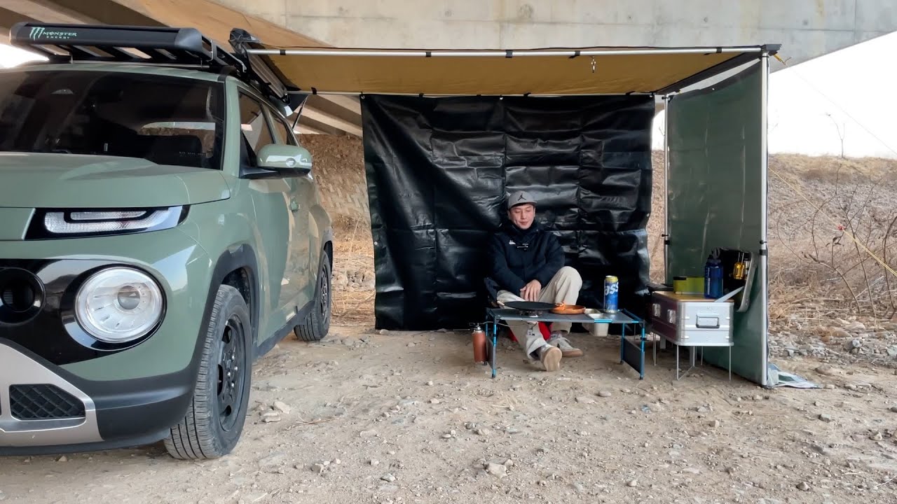 [어닝 차박] 아지트를 찾아보자.| 봄 캠핑| 캐스퍼 차박| 노지| 어딜가야 될까요?