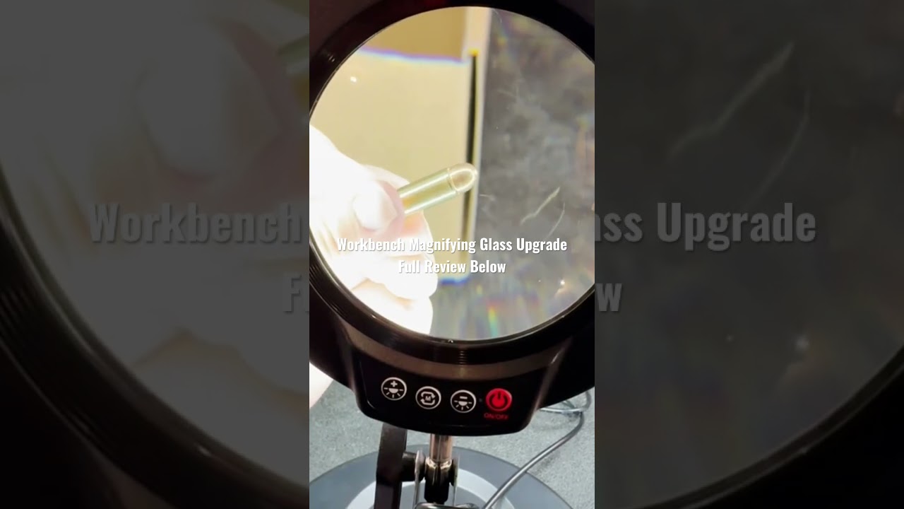 Workbench Magnifying Glass Light Upgrade from Amazon Review