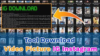 Tool Download Video Reel Picture IG Instagram Bulk 1Click 1Profile Download | របៀប Download វីឌីអូIG