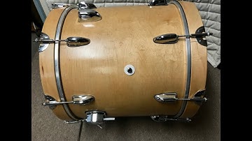 Inexpensive E-bass drum conversion for Roland V-drums, acoustic/triggered