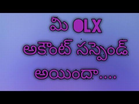 Olx suspended problem rectification in telugu