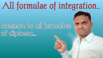 MSBTE | Diploma math’s | Applied Mathematics | M2 | M3 | All formulae of integration