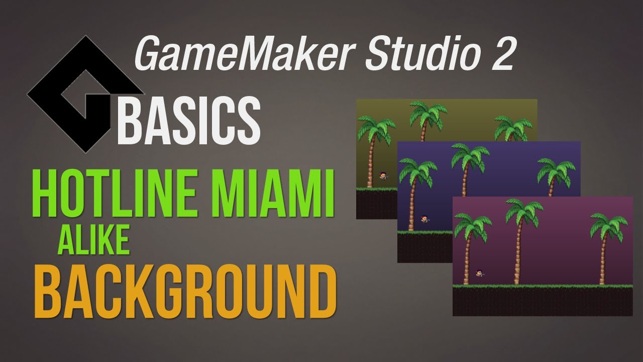 Hotline Miami alike background [Game Maker Studio 2 | Basics] - YouTube