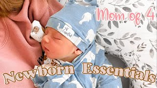 MOM OF 4 NEWBORN ESSENTIALS 2023 | TOP 10 MOST USED NEWBORN PRODUCTS FOR A 0-3 MONTH OLD