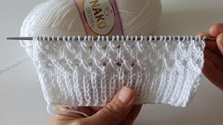 Hızlı İlerleyen 💝 Kolay İkişiş Yelek Süveter Hırka Şal 💝 Fast Easy vest cardigan knitting pattern