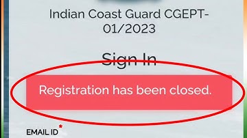 Fix Registration has been closed In Coast Guard Problem Solved