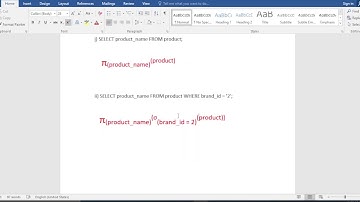 Explain how to create a Relational Algebra Query, Relational Algebra Query related to a given query