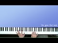 【ピアノ】to you for me【橘ありす】