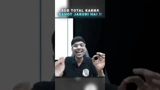 SUBTOTAL KARNA BAHOT JARURI HAIN!...#caedits #physicwallah #cawallah #motivation #viral