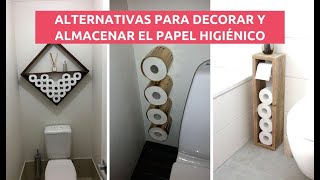 15 IDEAS DECORATIVAS PARA ALMACENAR PAPEL HIGIÉNICO EN EL BAÑO 