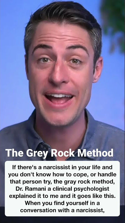 Talking with a Narcissist? Try the Grey Rock Method. #shorts