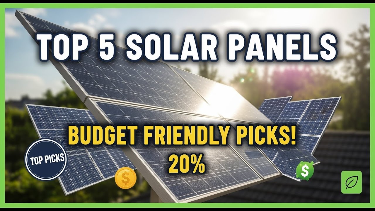 TOP 5 Best Inexpensive Solar Panels 2026 - YouTube