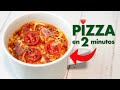 PIZZA en TAZA en el MICROONDAS 🍕 | en 2 minutos