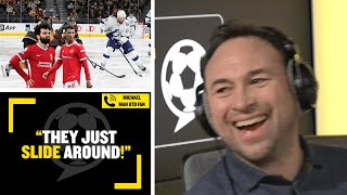 THEY JUST SLIDE AROUND ? Jason Cundy teases Man Utd fan Michael for comparing the NHL to Football