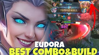 EUDORA BEST COMBO & BUILD | BEST GAMEPLAY | - MLBB