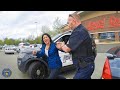 Karen Door-Dings a Car and Traffic Stop Chaos Explodes | Karens Getting Arrested By Police