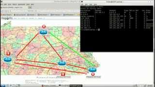 Basic OSPF Routing with Debian Quagga