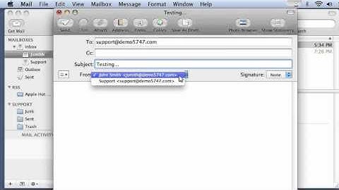 How to read and send e-mail messages in Apple Mail in Macbook?