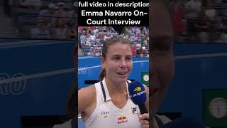 Emma Navarro On-Court Interview | 2024 US Open Round 4