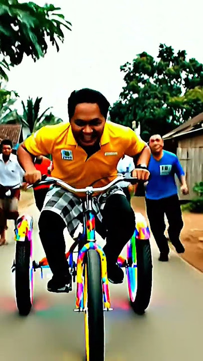Abang basikal lajak macam lain la 🤣🤣🤣 fly pun bukan #viral #funny #shortsfeed #shorts #video