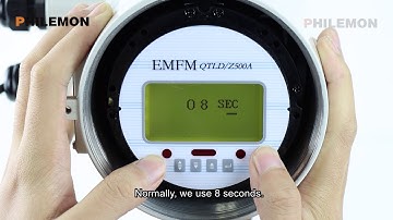 Electromagnetic flow meter basic parameter setting