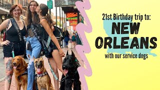 New Orleans Trip with our Service Dogs | 21st Birthday by TheServiceHyena 4,284 views 2 years ago 16 minutes
