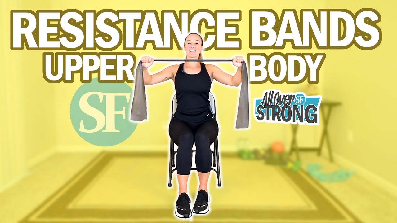 upper body resistance bands exercises for seniors and beginners youtube