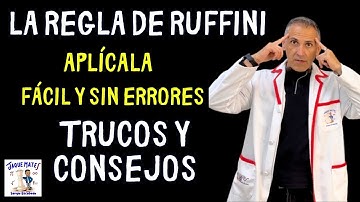TRUCOS para aplicar RUFFINI fácil y sin errores