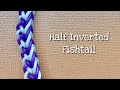 Rainbow loom bands rubber band bracelet tutorial half inverted fishtail