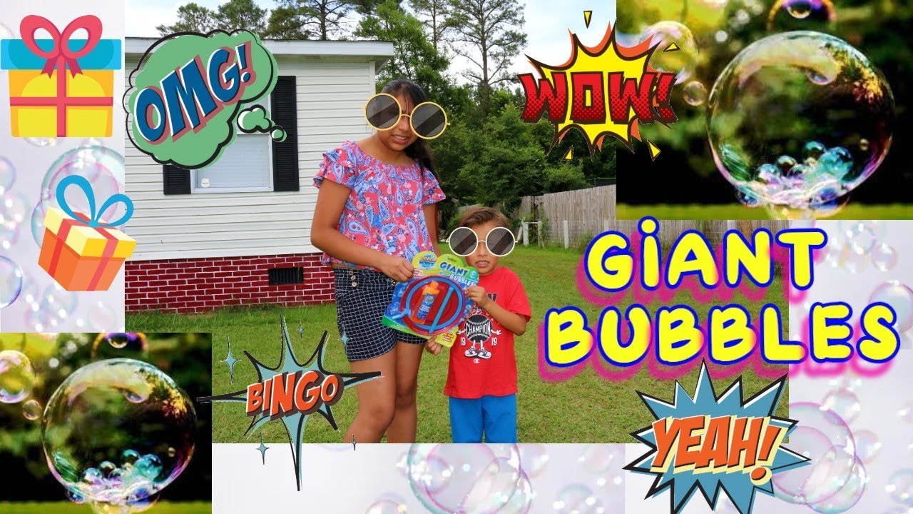 GIANT BUBBLES for kids! Kids Fun playtime with bubble toys| Toys Review