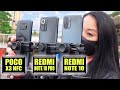 Poco X3 NFC vs Redmi Note 10 Pro vs Redmi note 10 camera teste comparacao review unbox