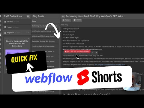 Embed YouTube Shorts in Webflow: Quick Guide!