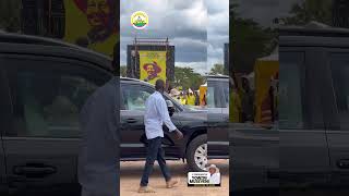 President Museveni has made his way to Kaunda Grounds in Gulu City #ProtectingTheGain