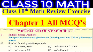 Miscellaneous Exercise 1 Class 10 Math  | Review Exercise 1 Class 10 math  | Sir Naimat
