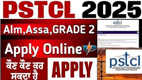 PSTCL New Recruitment Apply 2025 | Alm,Assa,Grade 2 Pstcl Vacancy Apply Online Punjab | ALM Apply
