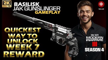 MW3 Season 4 week 7 Jak Gunslinger kit Fastest way to Unlock