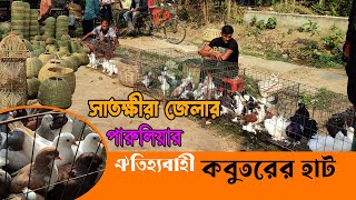 সাতক্ষীরা জেলার পারুলিয়ার ঐতিহ্যবাহী কবুতরের হাট।। Best pigeon market in Satkhira, Parulia।। Pigeon