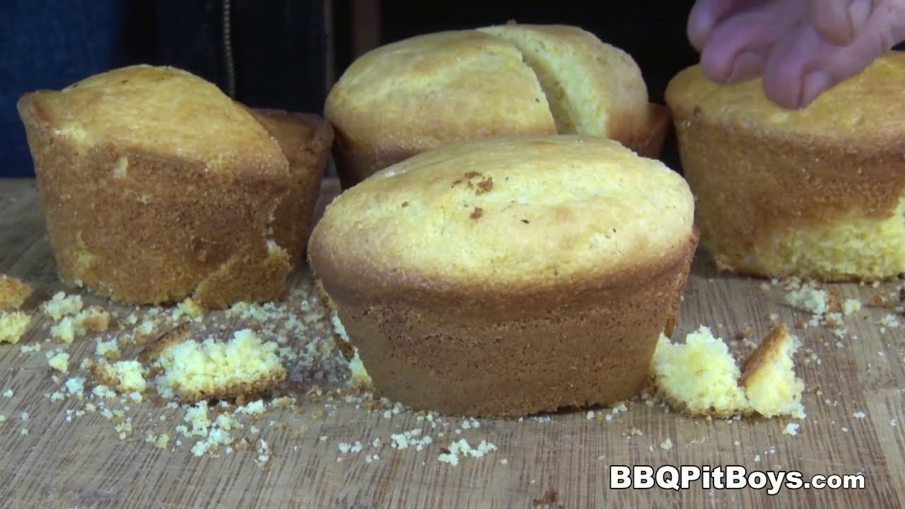 How to grill Meat Stuffed Corn Muffins | Recipe | BBQ Pit Boys