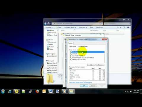 Windows 7: Change File or Folder Permissions